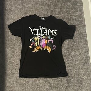 Disney Black Villains Graphic Tee Short Sleeve